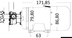 Self-priming bilge pump 24 V 80 l/m 